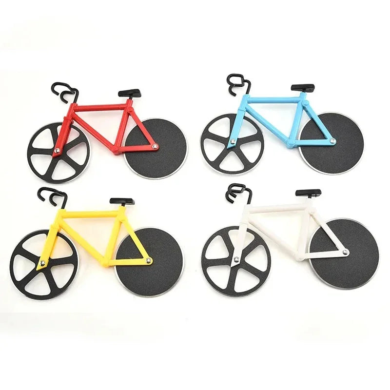 The Rolling Chef – Dual-Wheel Bike Pizza Cutter for Crisp, Clean Cuts