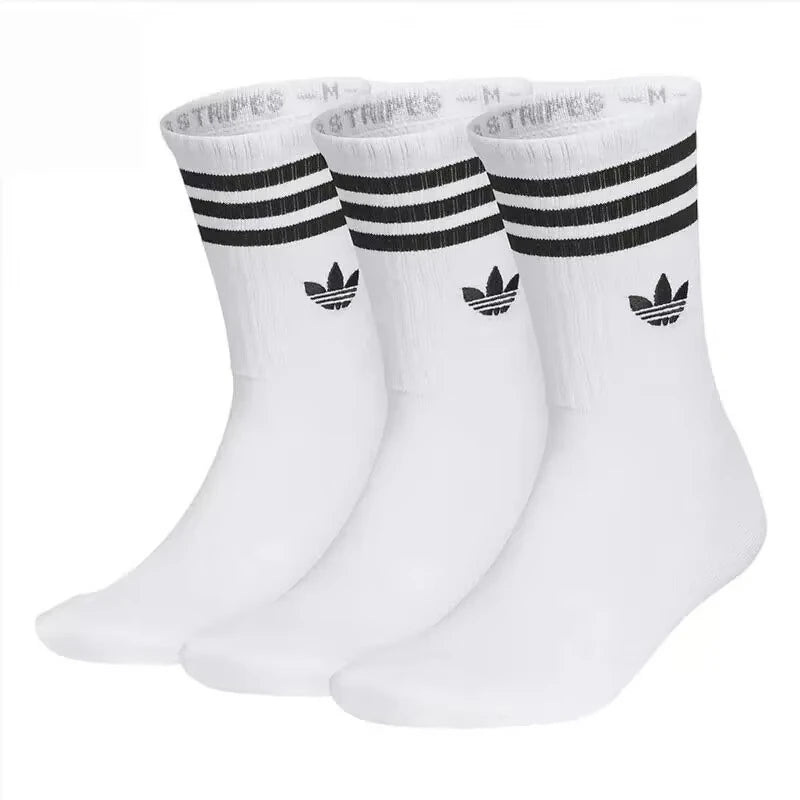 Original New Arrival Adidas Originals CREW SOCK 3PP Unisex Sports Socks (3 Pairs)