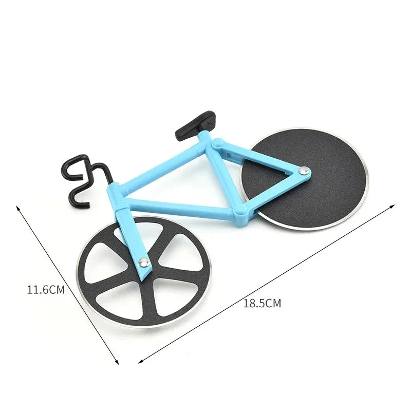 The Rolling Chef – Dual-Wheel Bike Pizza Cutter for Crisp, Clean Cuts