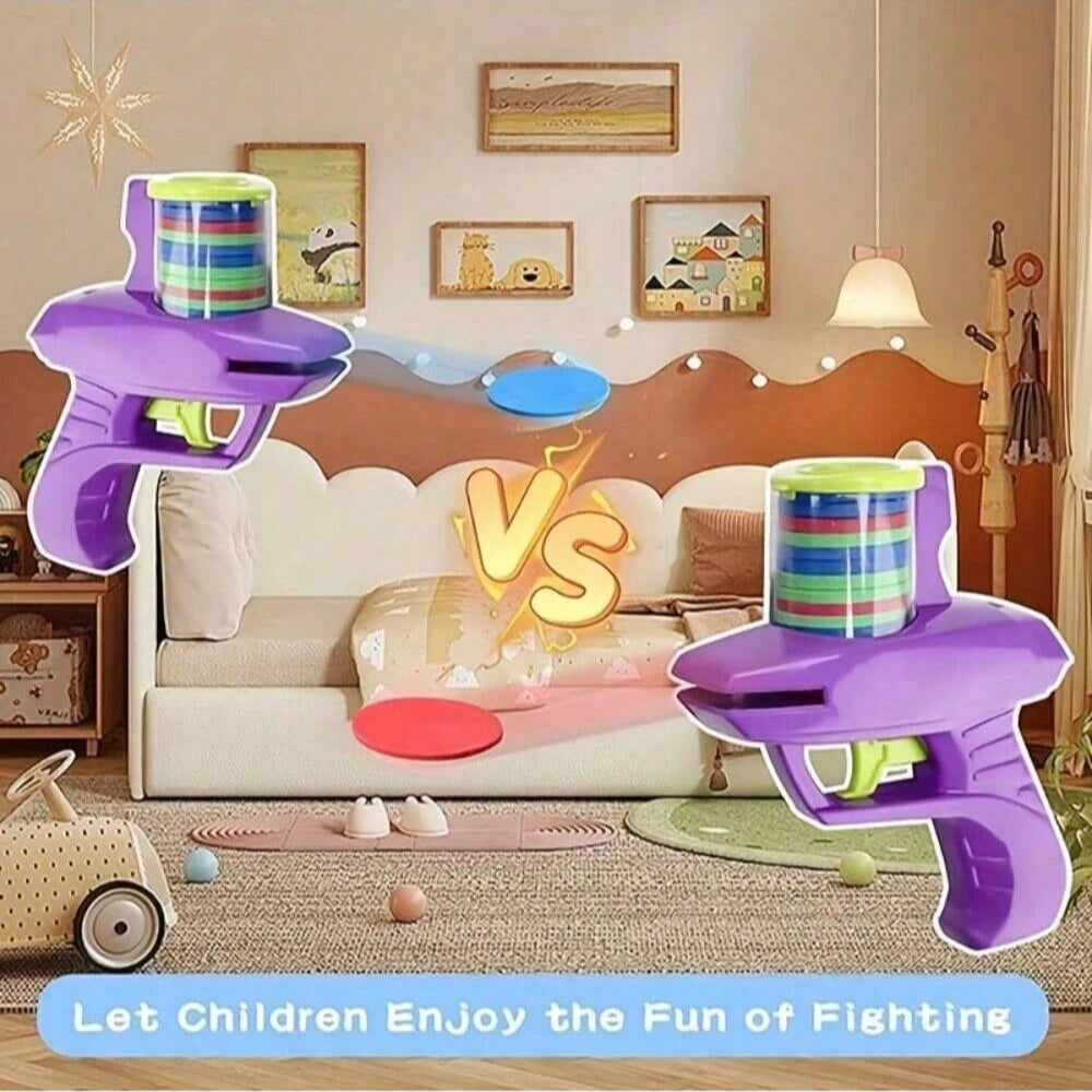 Foam Disc Launcher Handheld Shooting Toy – Safe Indoor & Outdoor Fun