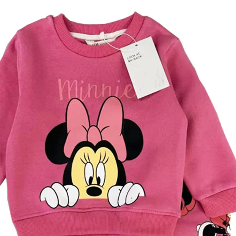 Minnie Magic – Cosy Winter Set with Fleece Sweater & Thick Trousers for Girls