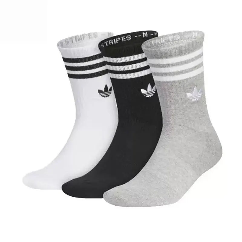 Original New Arrival Adidas Originals CREW SOCK 3PP Unisex Sports Socks (3 Pairs)