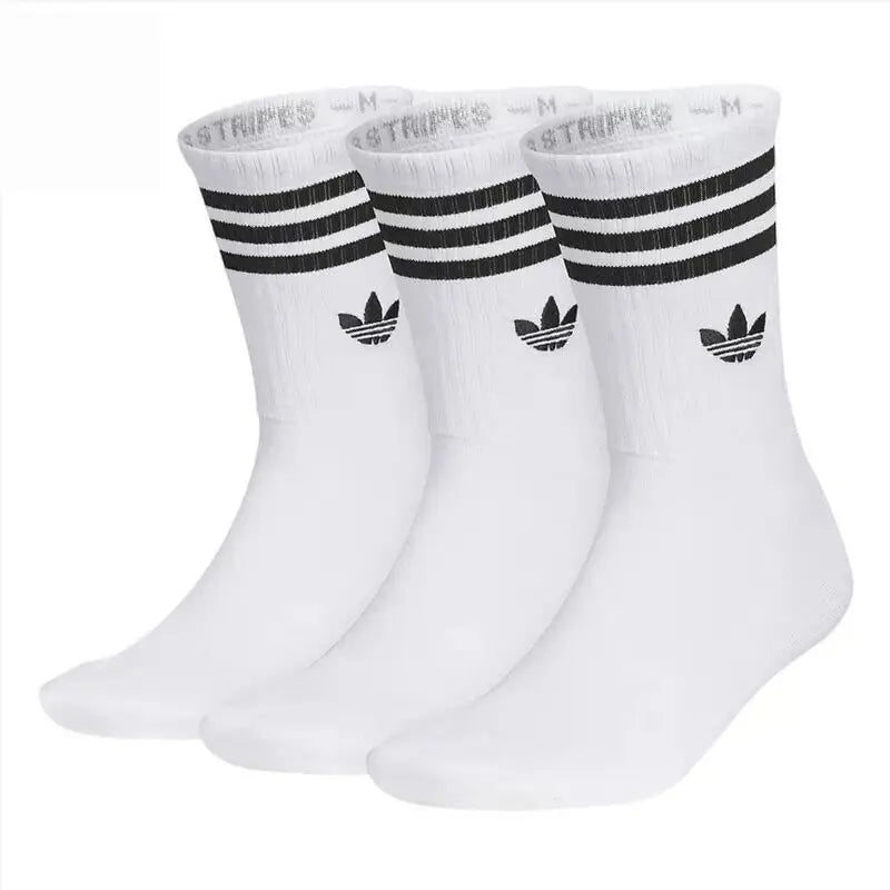 Original New Arrival Adidas Originals CREW SOCK 3PP Unisex Sports Socks (3 Pairs)