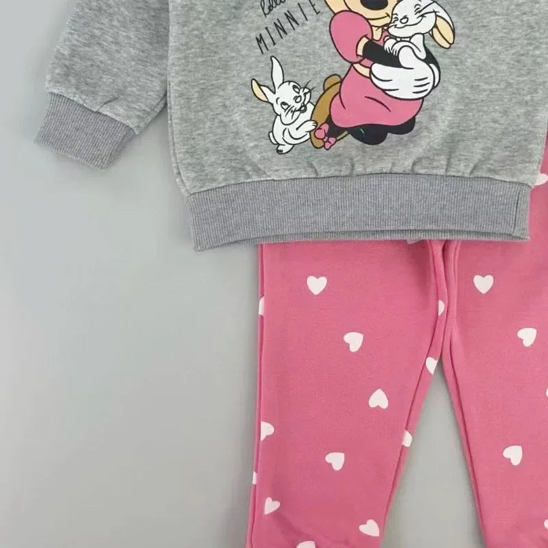 Minnie Magic – Cosy Winter Set with Fleece Sweater & Thick Trousers for Girls