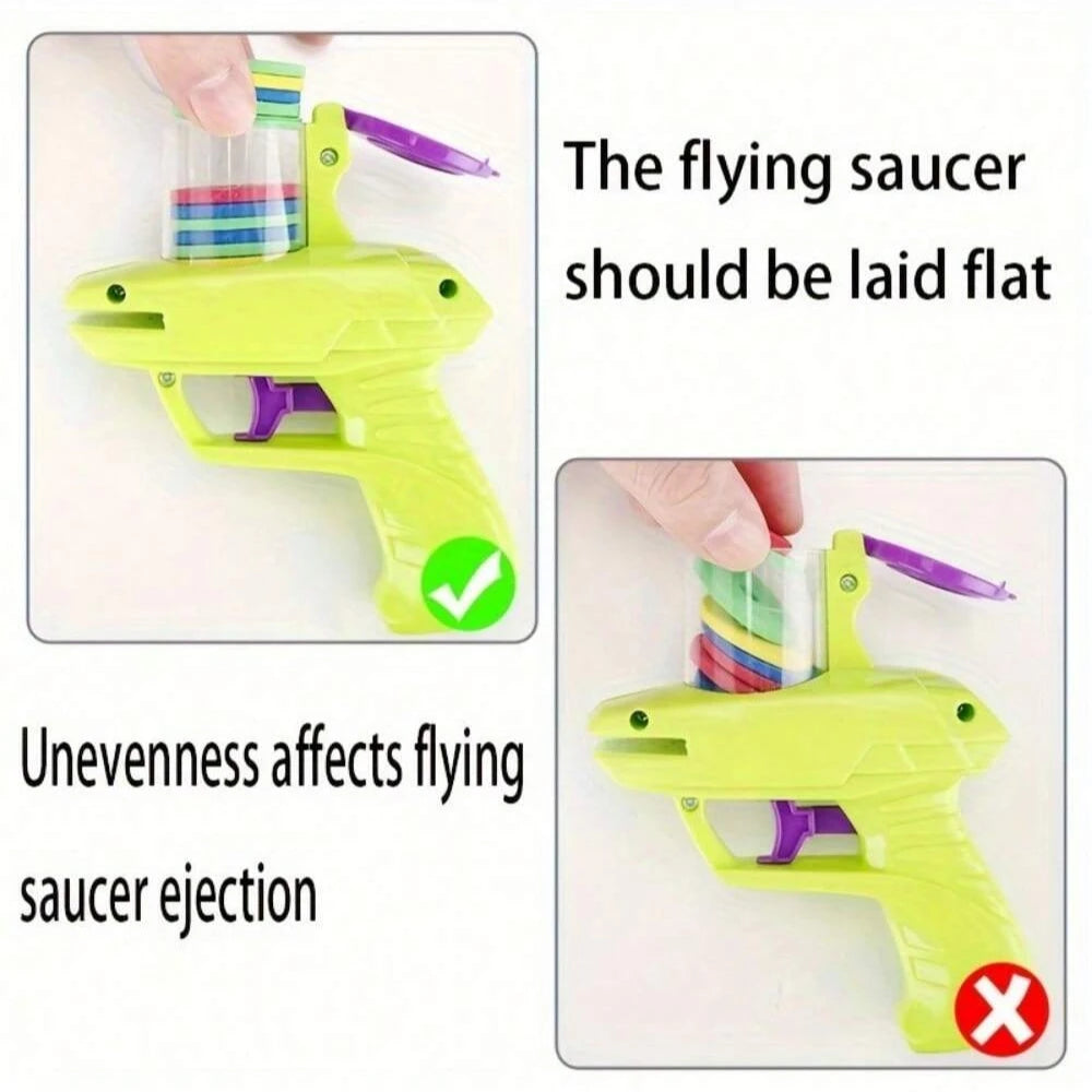 Foam Disc Launcher Handheld Shooting Toy – Safe Indoor & Outdoor Fun