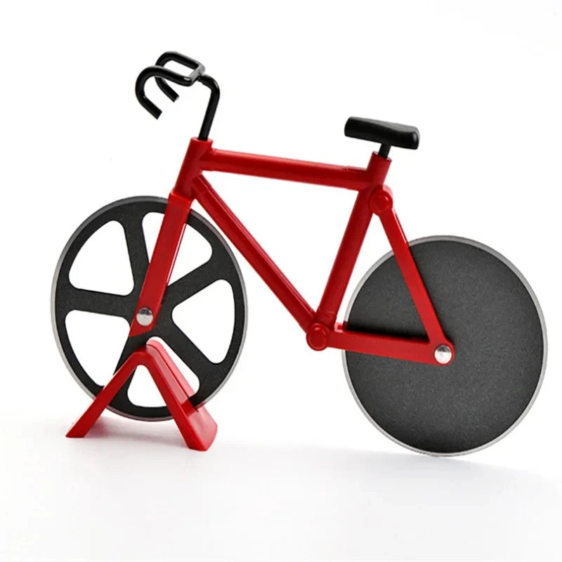 The Rolling Chef – Dual-Wheel Bike Pizza Cutter for Crisp, Clean Cuts
