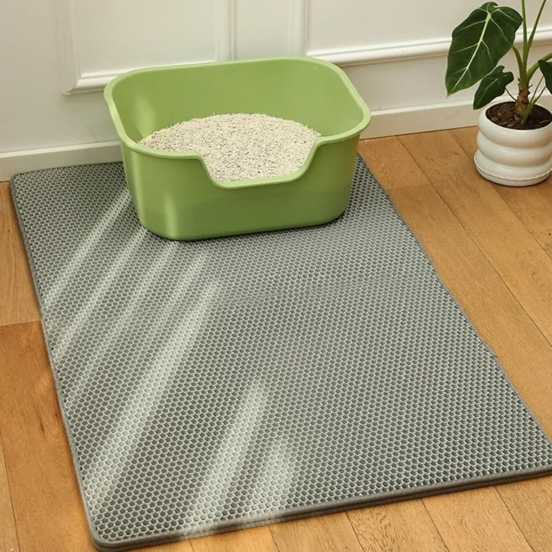Pawfect Clean-Up – Non-Slip Cat Litter Trap Mat That Keeps Floors Spotless