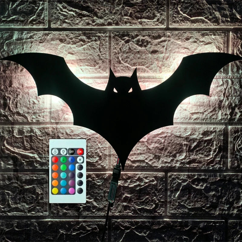Bat Wing Decorative Wall Lamp – Colour-Changing LED for Stylish Nights