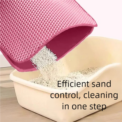 Pawfect Clean-Up – Non-Slip Cat Litter Trap Mat That Keeps Floors Spotless