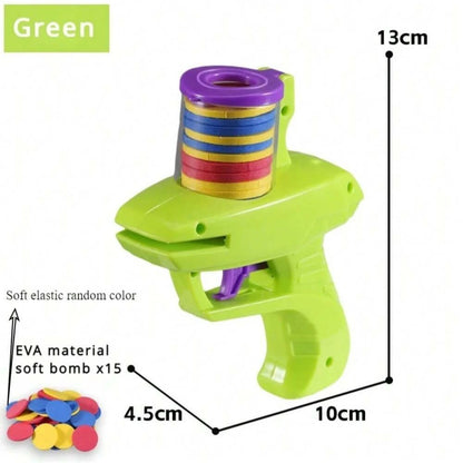Foam Disc Launcher Handheld Shooting Toy – Safe Indoor & Outdoor Fun