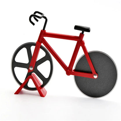 The Rolling Chef – Dual-Wheel Bike Pizza Cutter for Crisp, Clean Cuts