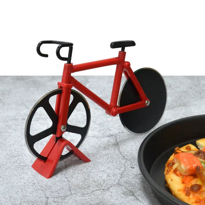 The Rolling Chef – Dual-Wheel Bike Pizza Cutter for Crisp, Clean Cuts